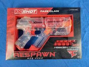 lot 214 image: New X-Shot FaZe Clan Respawn with 12 Dart Balls by ZURU