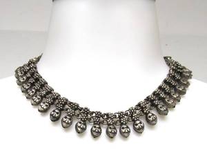lot 26 image: Very Cool Old Tibetan Skeleton Necklace