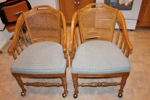 lot 20 image: Occasional Chairs on Casters
