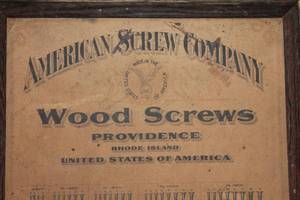 lot 49 image: American Screw Company Illustration poster
