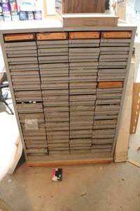 lot 80 image: Hardware Cabinet with Contents
