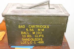 lot 91 image: Vintage Ammo Box
