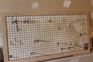 lot 95 image: Pegboard with Hooks