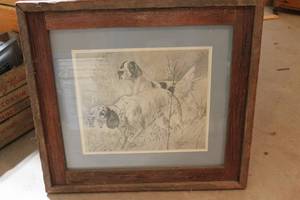 lot 96 image: Bird Dogs Print