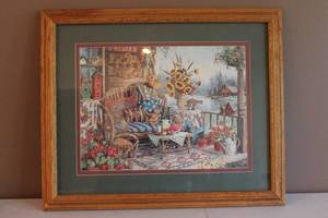 lot 116 image: Cabin by the Lake Art Print