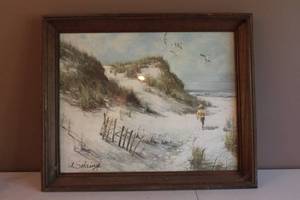 lot 117 image: A Day At the Beach by Adolph Sehring