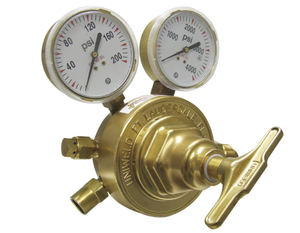 lot 336 image: LOT of 2 Uniweld RV8014 Heavy Duty Single Stage Argon Regulator with CGA580 Inlet