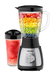 lot 517 image: VAVSEA 1000W Countertop Blender for Shake and Smoothies, Kitchen Blender with 51oz Jar & Travel Cup