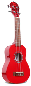 lot 155 image: Pink Soprano Ukulele Mahogany Electric Rainbow Uke