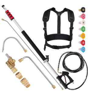 lot 211 image: RIDGE WASHER 24 FT Telescoping Pressure Washer Wand, Pressure Washer Extension Wand