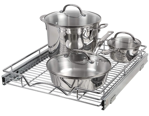lot 216 image: HOLDN STORAGE Pull Out Cabinet Organizer, Heavy Duty