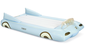 lot 218 image: Twin Size FUNBOY Kids Blue Inflatable Travel Bed & Mattress