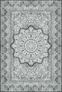 lot 237 image: YIHOUSE Washable Area Rugs for Living Room, Grey Soft Non-Slip Vintage Rugs