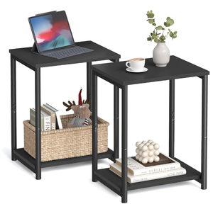 lot 240 image: LOT OF 2 VASAGLE Side Tables, Small End Table, Nightstand