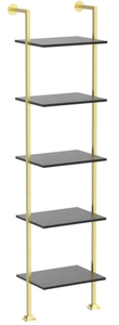lot 243 image: Axeman 5-Tier Ladder Bookcase, Tall Narrow Bookshelf for Small Spaces