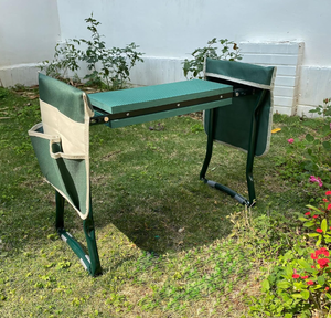 lot 314 image: Garden Kneeler and Seat Bench,  Foldable Stool for Ease of Storage