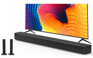 lot 315 image: Puxinat 2 in 1 Separable Sound Bars for TV, 2.2 Channel 32 Bluetooth 5.0 TV Speaker