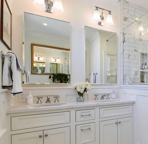 lot 418 image: 1PCS Chende Bathroom Mirror for Wall, Rectangular Beveled Mirror for Washrooms
