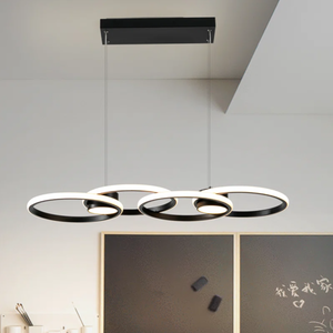 lot 446 image: Kirthana 4 - Light Black LED Kitchen Island Pendant