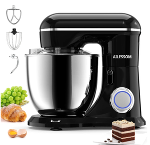 lot 452 image: Ailessom Stand Mixer,6.5-QT 660W 10-Speed Tilt-Head Food Mixer, Kitchen Electric Mixer with Bowl