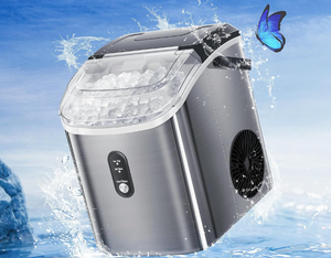 lot 455 image: Nugget Countertop Ice Maker with Soft Chewable Ice, 34Lbs24H