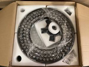 lot 416 image: LEONA BY OZARKE SMART FAN CHANDELIER LIGHT