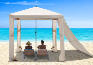 lot 175 image: Beach Cabana, Portable Beach Canopy with Side Wall