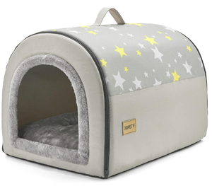 lot 196 image: Jiupety Dog House Cozy, 2 in 1 Small Dog House