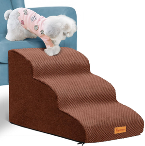 lot 262 image: Topmart 3 Tiers Foam Dog RampsSteps