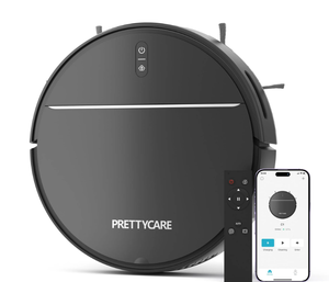lot 370 image: PrettyCare Robot Vacuum Cleaner with 2800Pa,Featured Carpet Boost