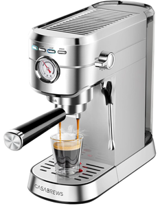lot 371 image: CASABREWS Espresso Machine 20 Bar, Professional Espresso Maker with Milk Frother Steam Wand
