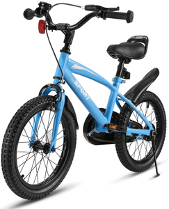 lot 374 image: Naipo 14 Kids Girls and Boys Blue Bike for Age 2-5 Years Old Kids Bicycle
