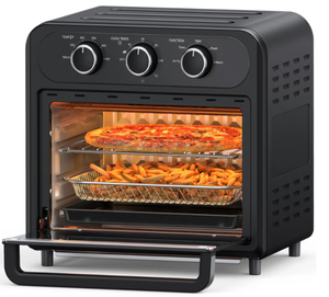 lot 580 image: TaoTronics Air Fryer, 1700W 14.8 Quart, 5 in 1 Toaster Oven Countertop, Oil-Less Cooking