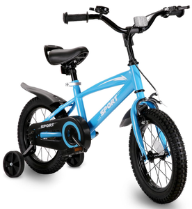 lot 593 image: Kids Bike for Ages 5-8 Years Old Boys Girls, 14 Kids Bikes with Training Wheels