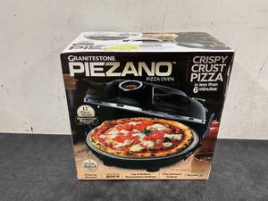 lot 29 image: PIEZANO Crispy Crust Pizza Oven by Granitestone  Electric Pizza Oven Indoor Portable