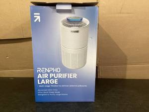lot 480 image: RENPHO Large Room Air Purifier 960 Ft, Air Quality Monitor, Smart AutoSleep Mode