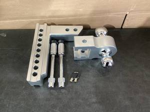 lot 491 image: Adjustable Trailer Hitch - Tlvuvmo 8 Inch Drop Hitch for 2 Receiver