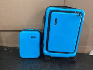 lot 584 image: 2PCS Carry On Luggage Airline Approved, Carry On Suitcase with Wheels, Hard-shell Carry-on Luggage