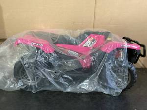 lot 599 image: Hikole Kids 12V Kids Atv, Battery Powered Electric Quad for Boys and Girls wLED Lights