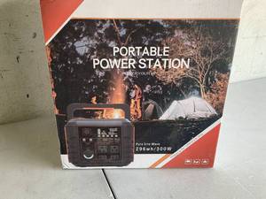 lot 553 image: Steelite Portable Power Station 300W (Peak 600W) 296Wh Solar Generator with 110V Pure Sine Wave AC Outlets Backup Lithium Battery