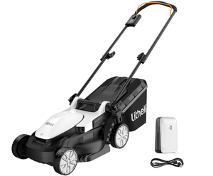 lot 80 image: Litheli Cordless Lawn Mower 13 Inch, 5 Heights Adjustment