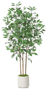 lot 289 image: Ficus Artificial Tree 3 ft Tall Fake