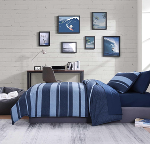 lot 294 image: Nautica - Twin Comforter Set, Longpoint Blue