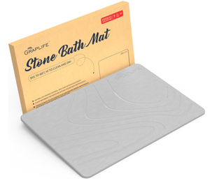 lot 296 image: Stone Bath Mat Non-Slip Fast-Drying Mat