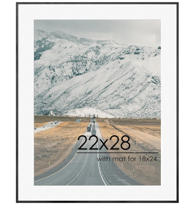 lot 297 image: 22x28 Metal Picture Frame for Wall with Mat