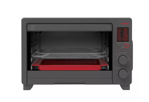 lot 393 image: CRUXGG 6 Slice Digital 10-in-1 Toaster Oven with Air Fry