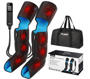 lot 487 image: FIT KING Leg Massager with Heat for Circulation Upgraded Full Leg and Foot