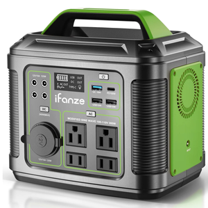 lot 271 image: iFanze 300W Portable Power Station, 296Wh 80000mAh Outdoor Solar Generator Quick Charge