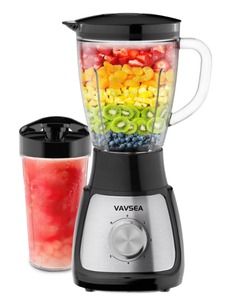 lot 274 image: VAVSEA 1000W Countertop Blender for Shake and Smoothies, Kitchen Blender with 51oz Jar & Travel Cup