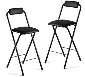 lot 285 image: Geelin 2 Pcs Folding Chair Stool Chair 25.6 Inch